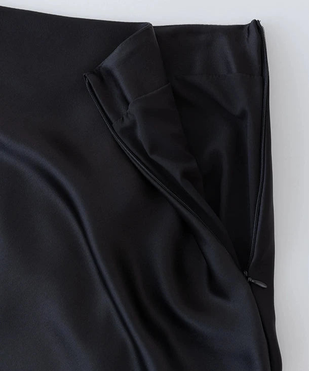 Satin Flare Skirt
