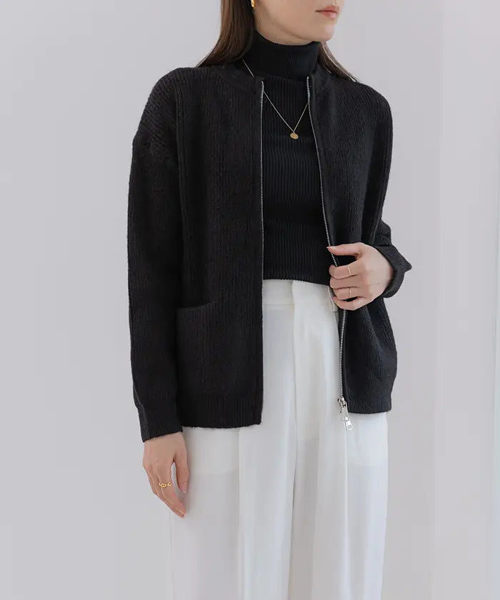 RoundZip KnitCardigan