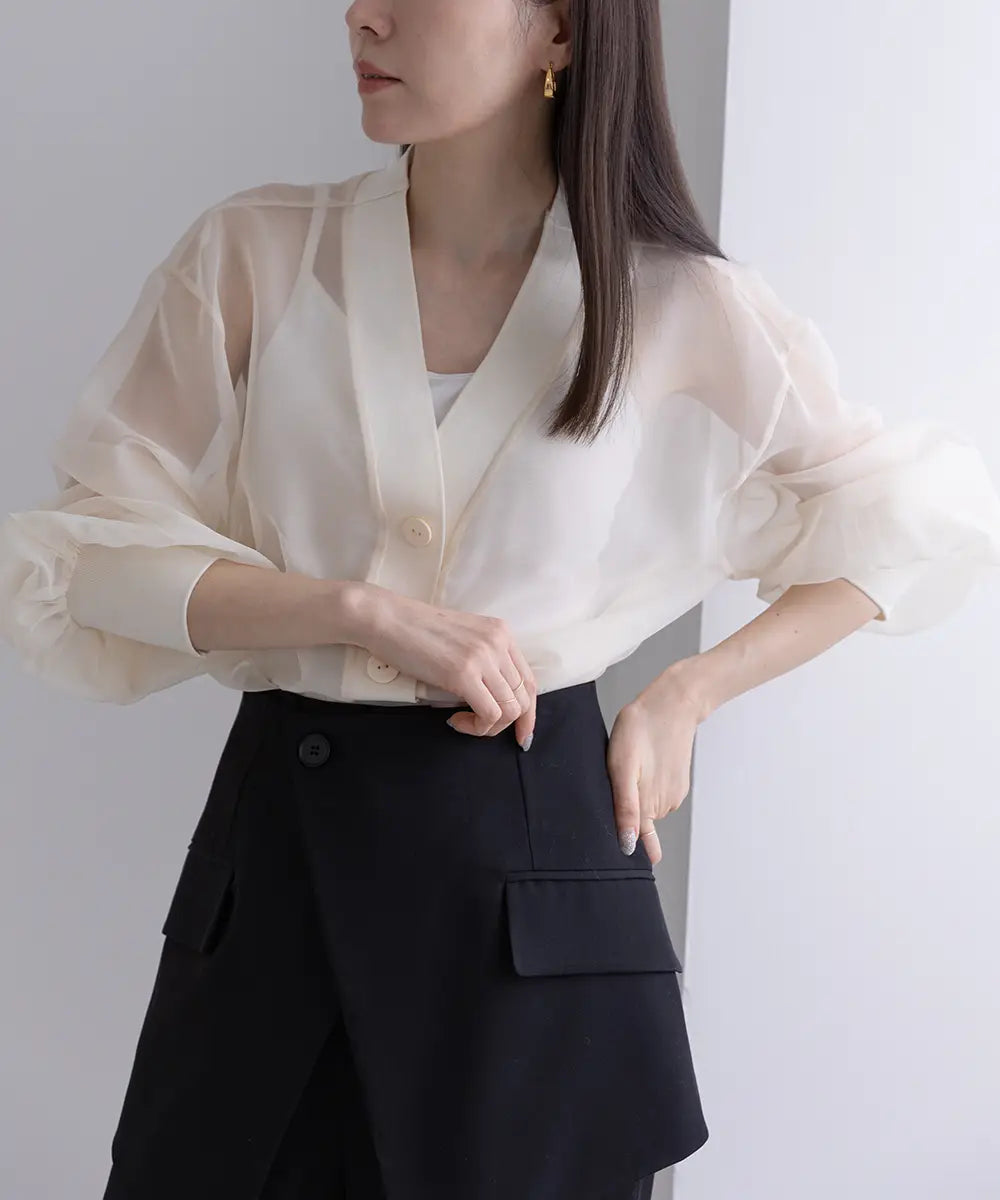 bow.a SHEER IRIS CARDIGAN シアーアイリスカーディガン bow.a SHEER IRIS CARDIGAN シアーアイリスカーディガン