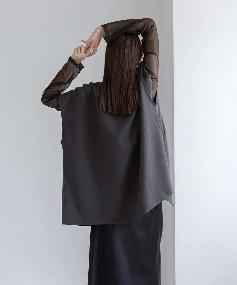 2way Collar Cape Vest