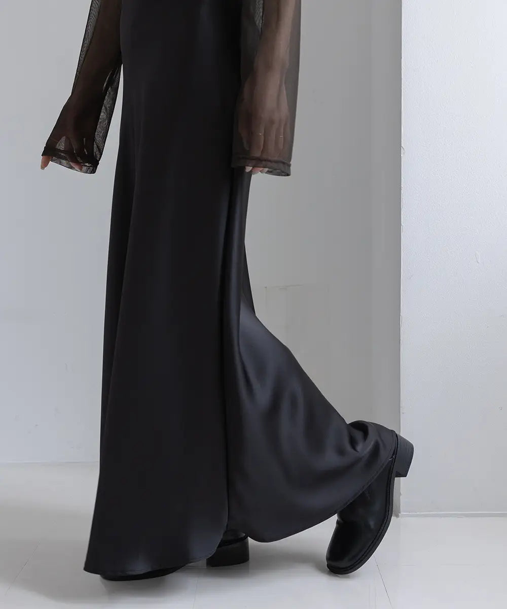 Satin Flare Skirt