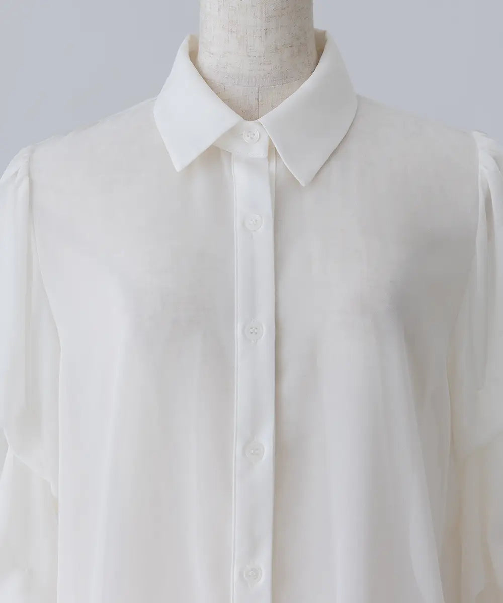 Shirring Sleeve Shirt