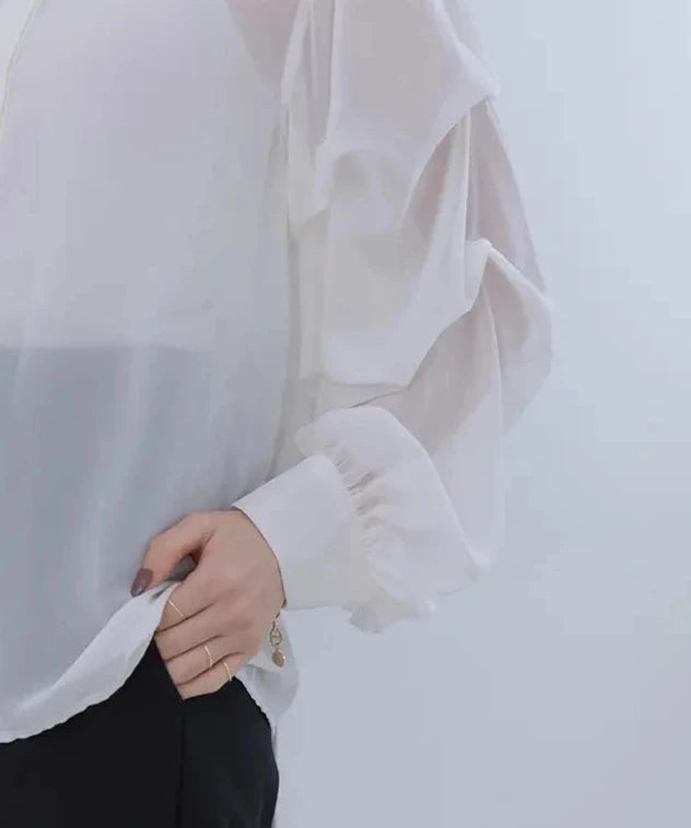 Shirring Sleeve Shirt