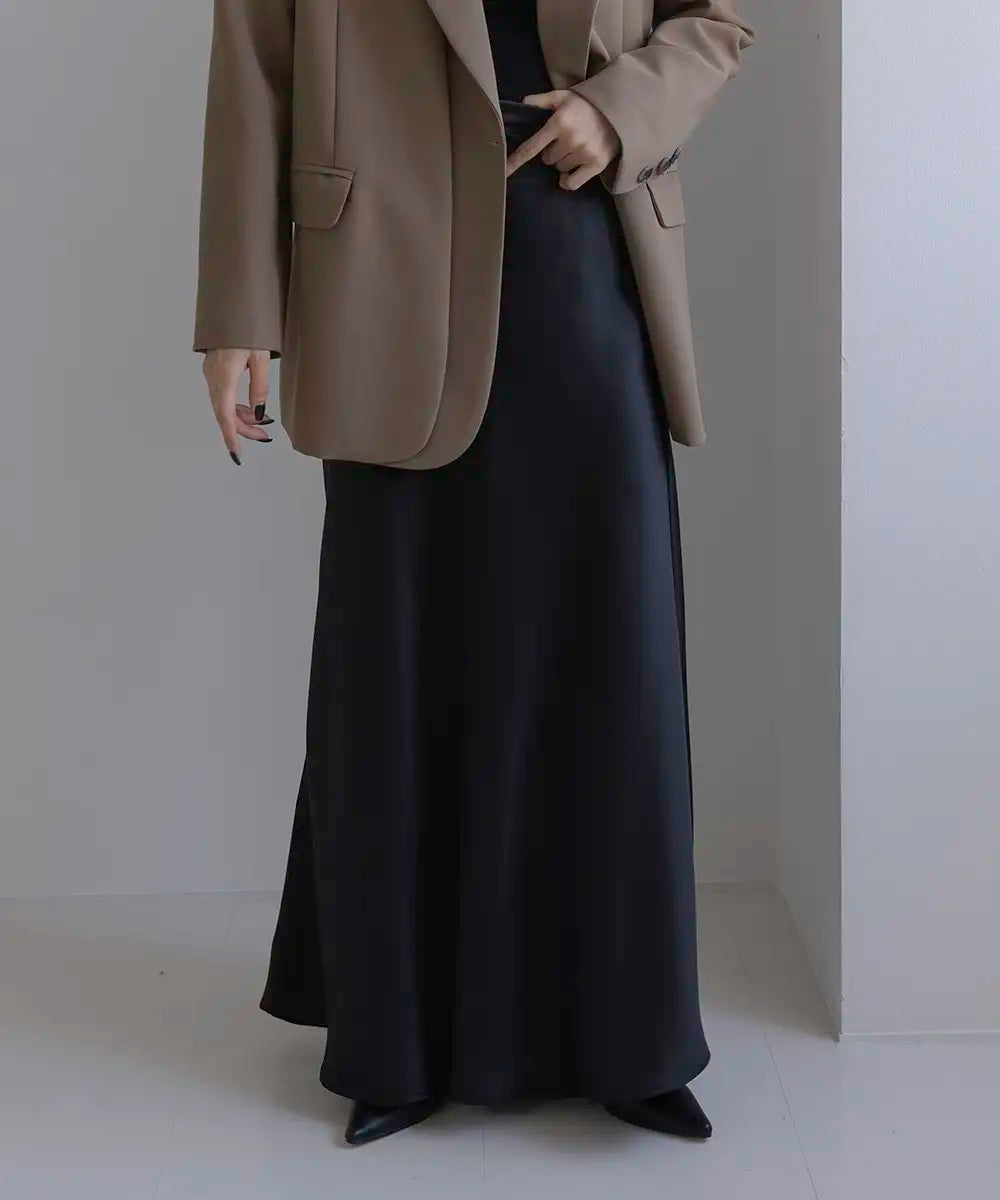 Satin Flare Skirt