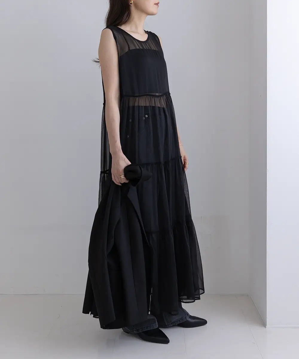 シアーレイヤードデザインワンピース(Sheer Layered Design シアーレイヤードデザインワンピース(Sheer Layered Design