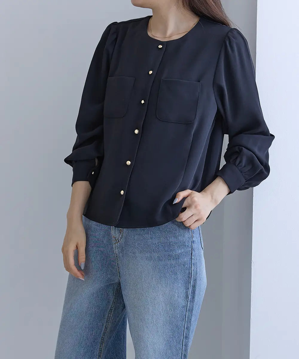 Chest Pocket Blouse