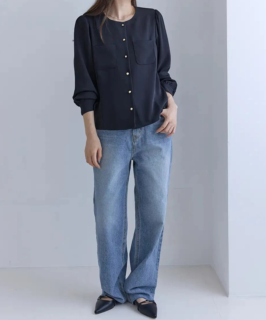 Chest Pocket Blouse