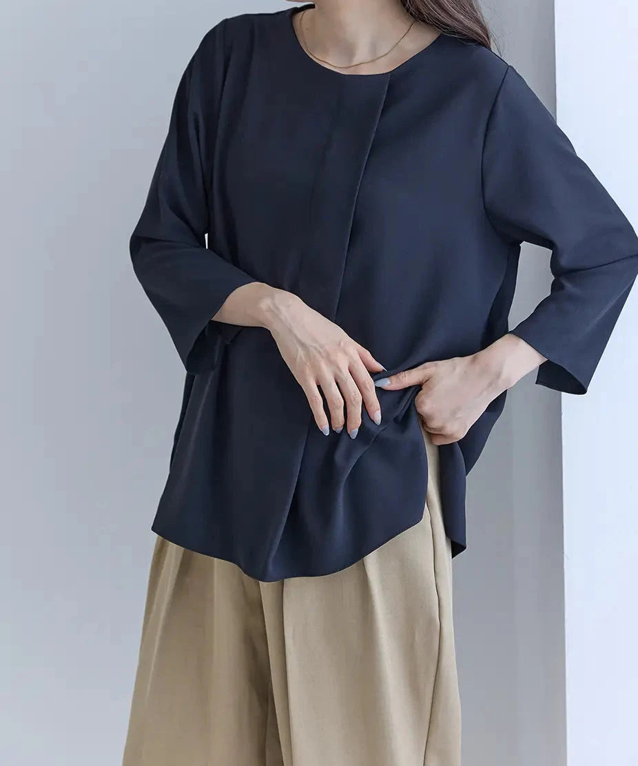 Asymmetry Chiffon Tops