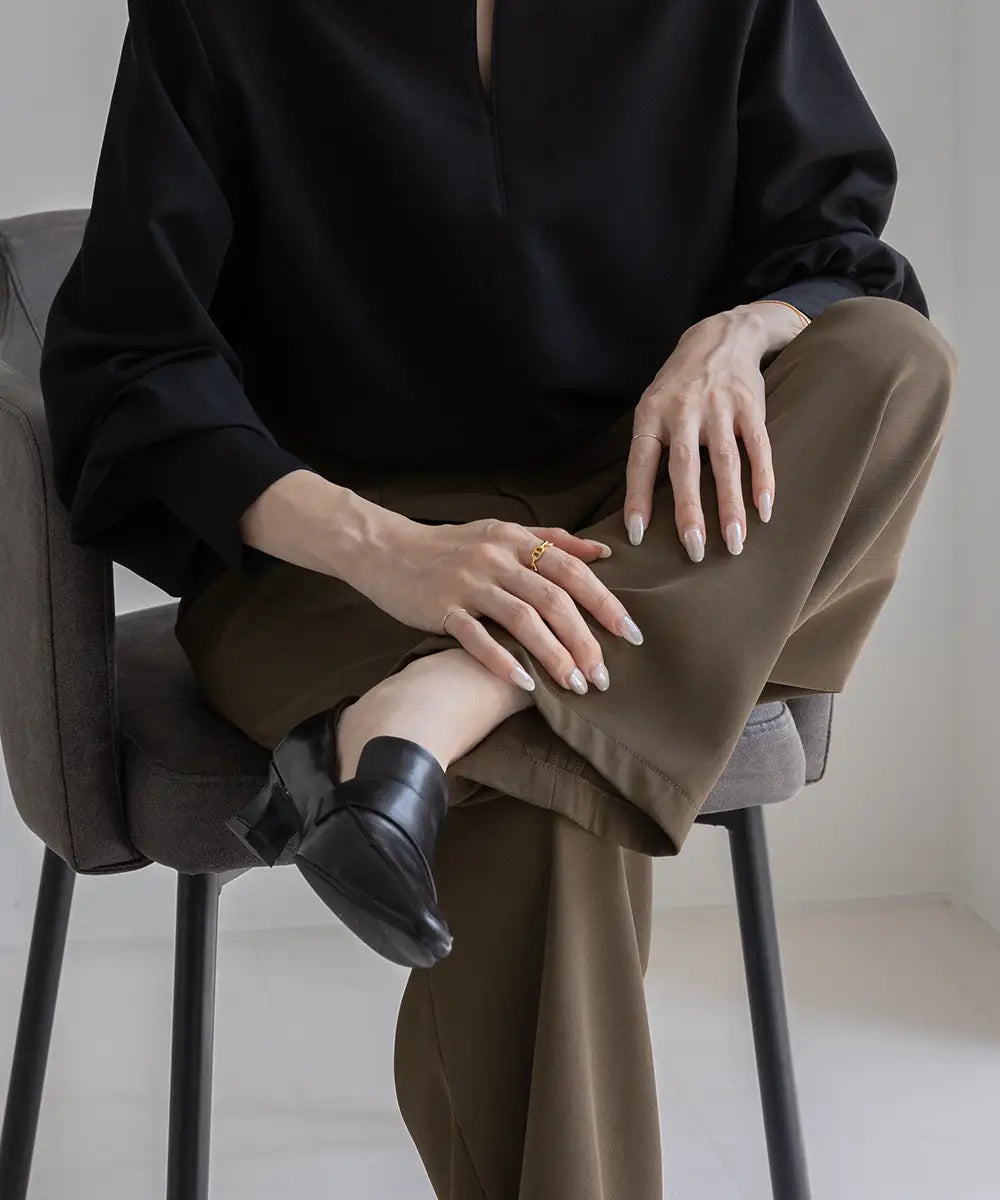 タックハイウエストパンツ(Tuck Highwaist WidePants) タックハイウエストパンツ(Tuck Highwaist WidePants)