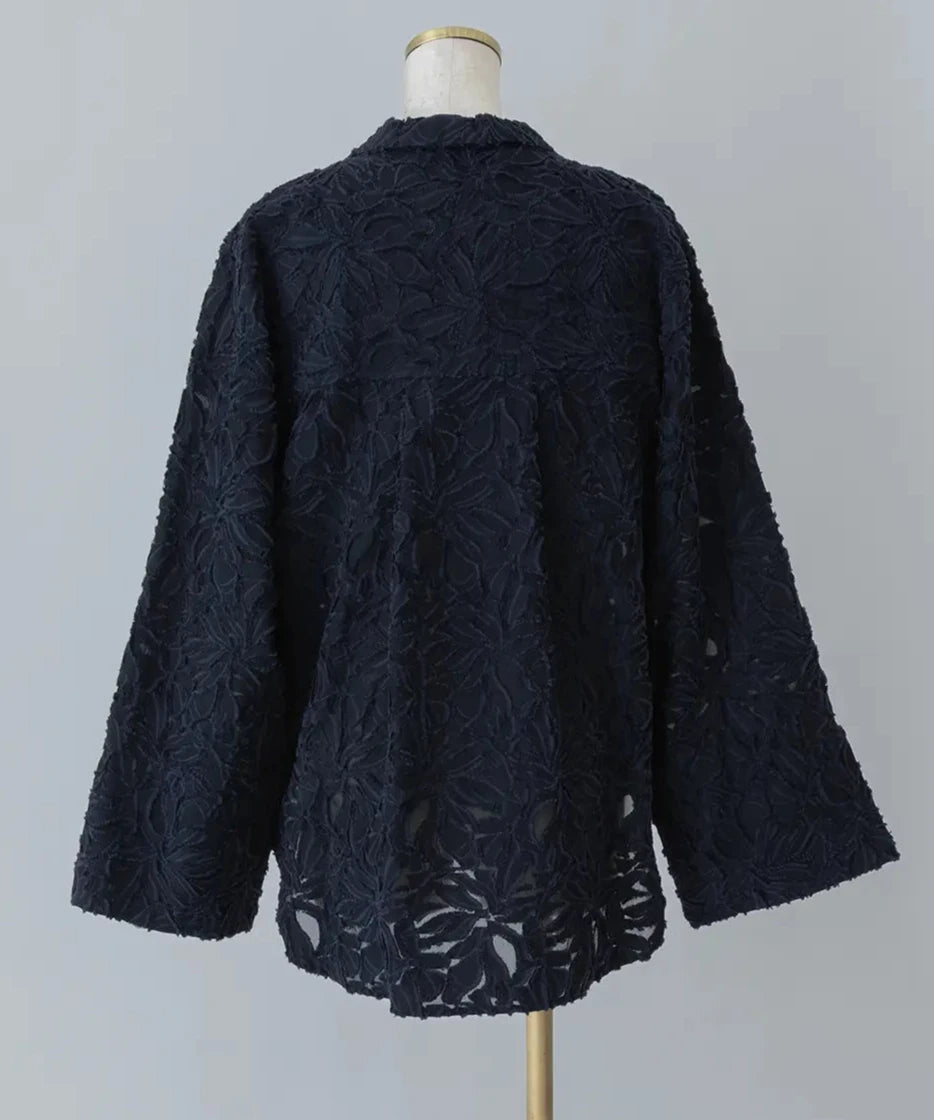 Sheer Jacquard Jacket