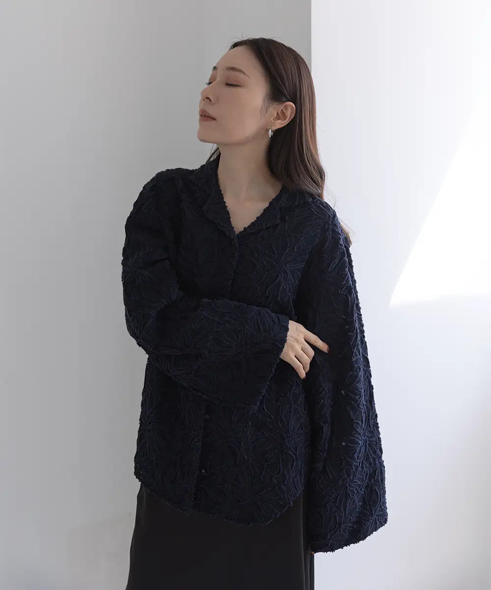 Sheer Jacquard Jacket