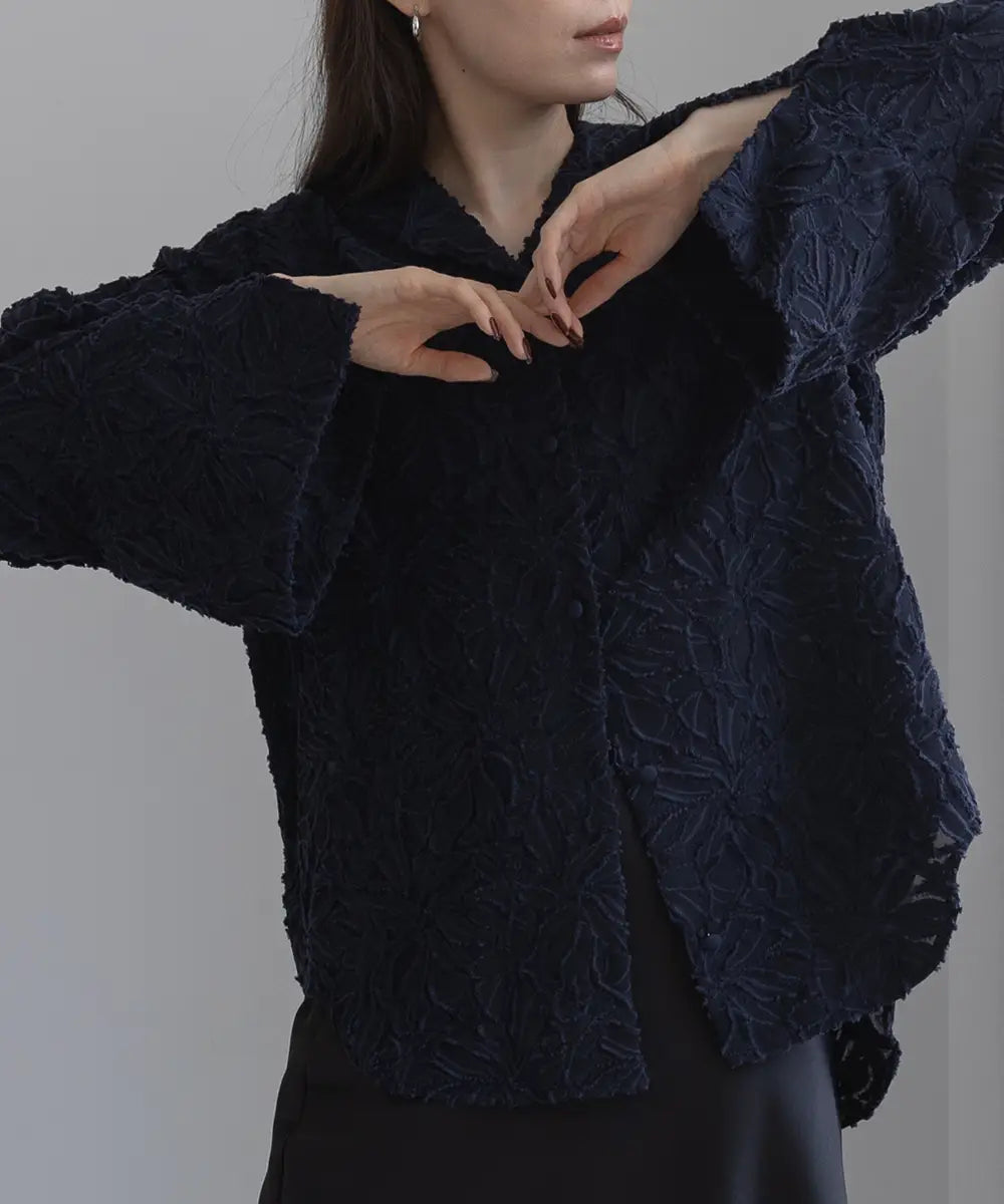 Sheer Jacquard Jacket