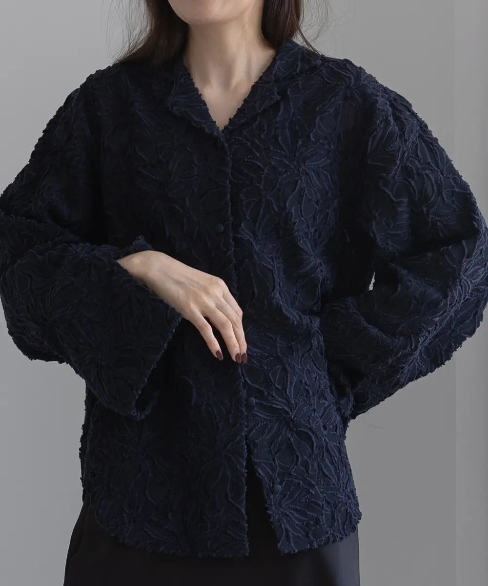Sheer Jacquard Jacket