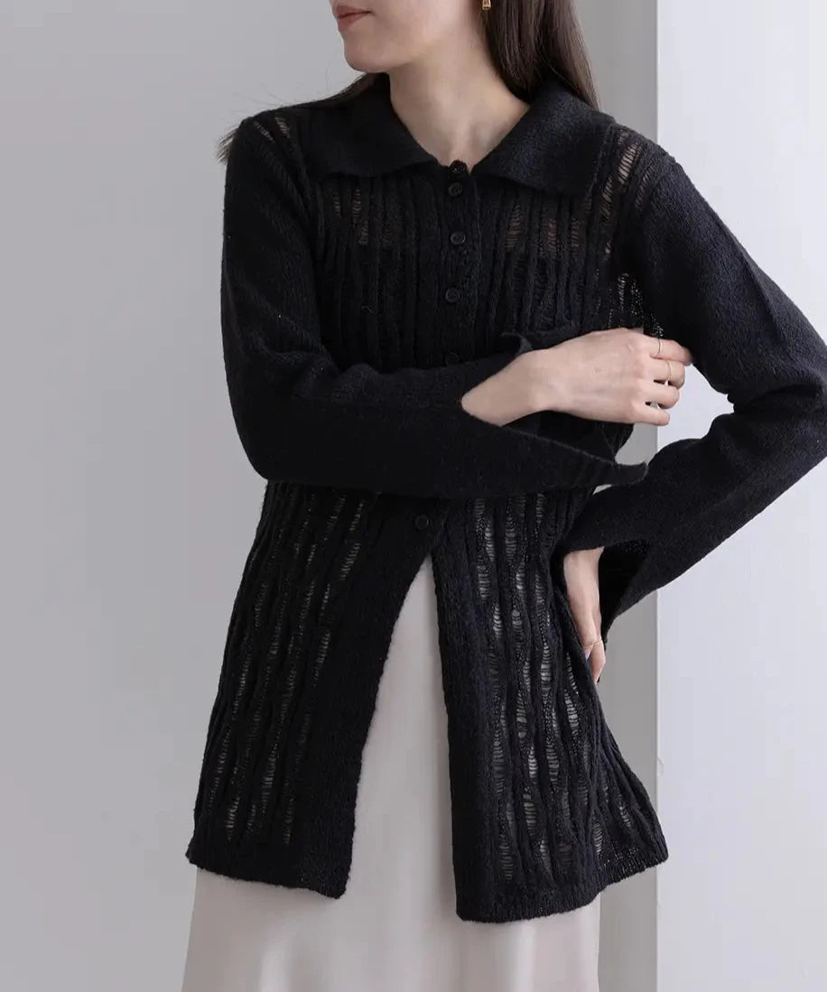 Openwork Knitting Shirt
