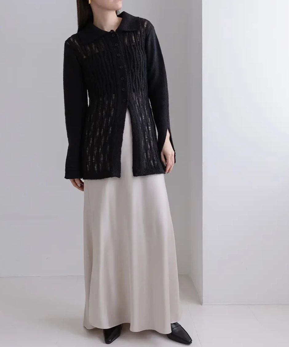 Openwork Knitting Shirt