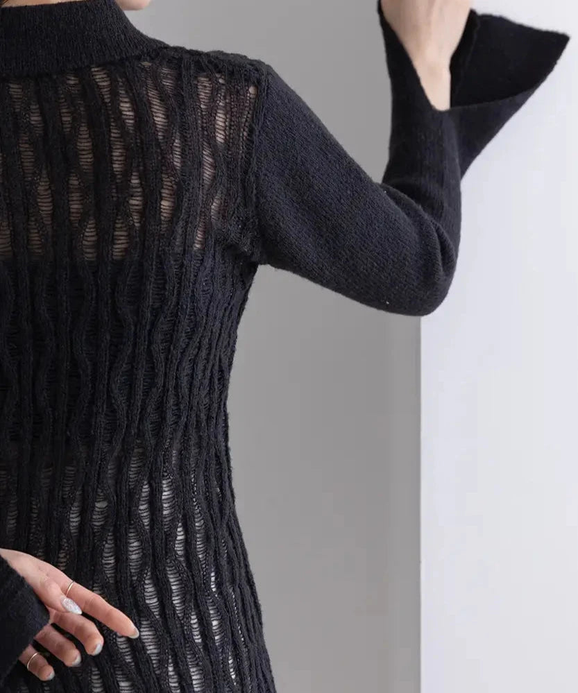 Openwork Knitting Shirt