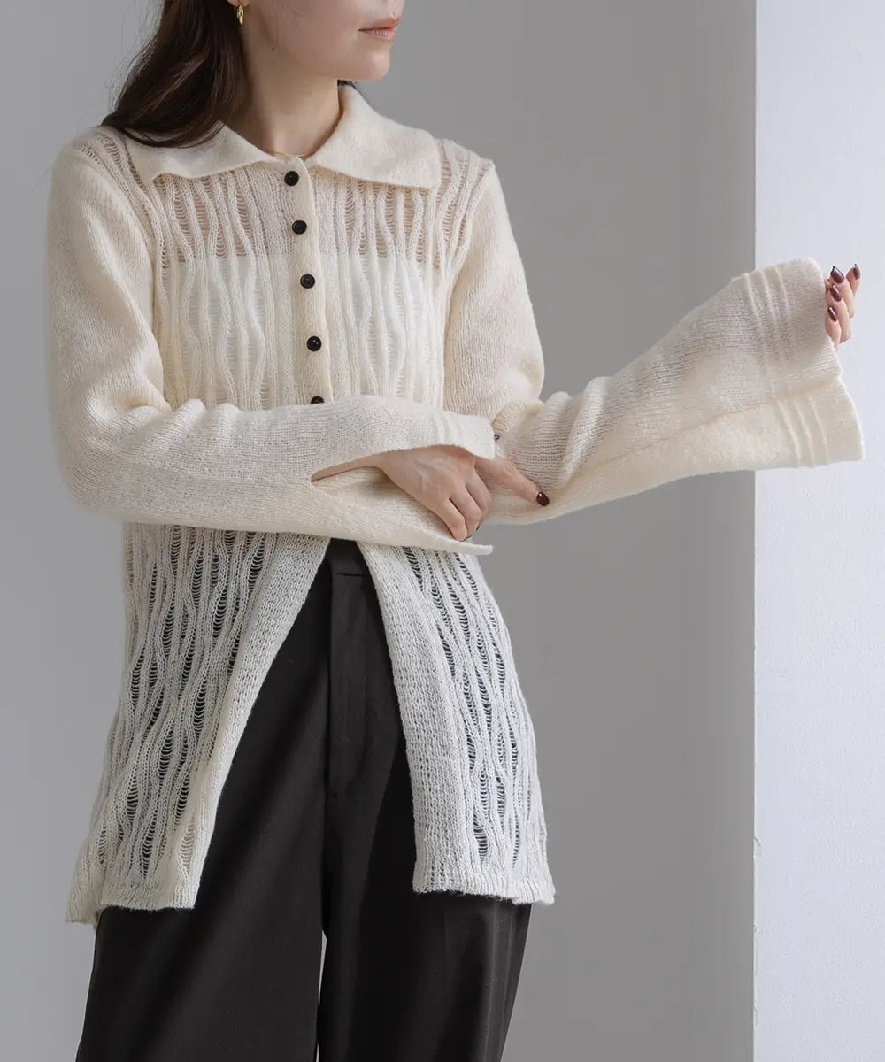 Openwork Knitting Shirt