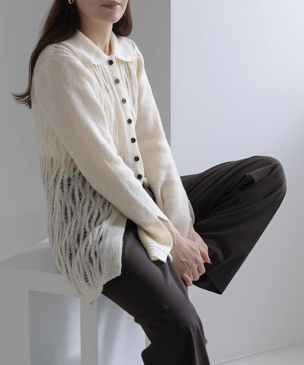 Openwork Knitting Shirt