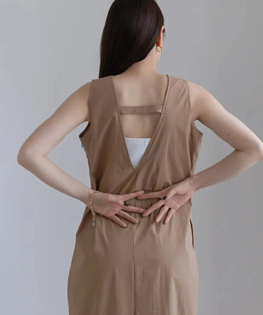 Back DeepVneck Sleeveless OnePiece
