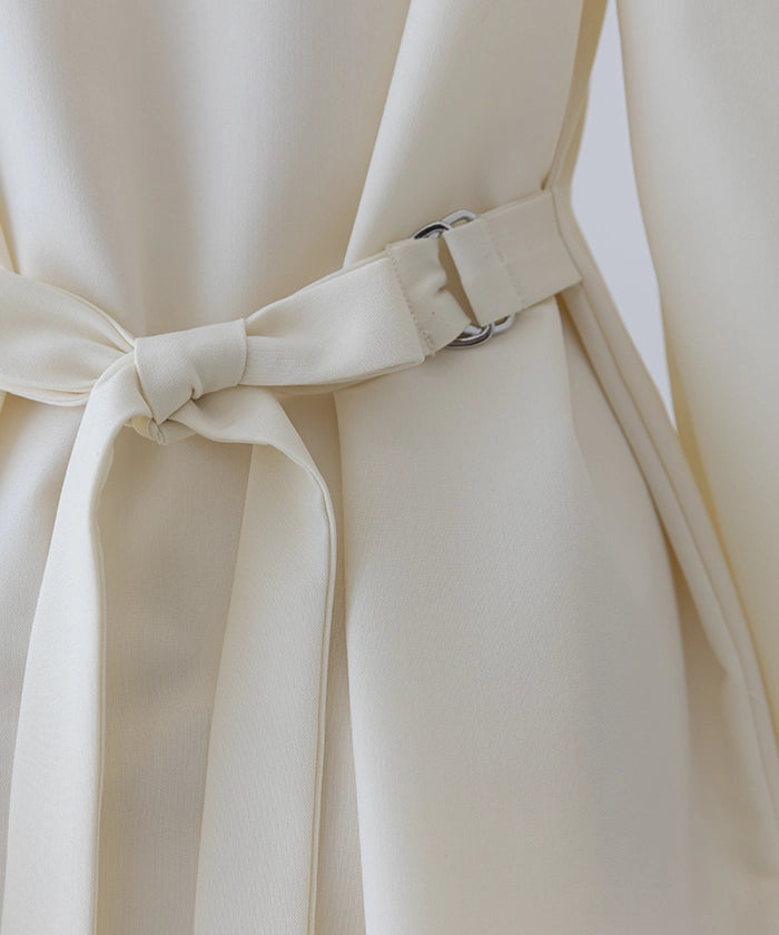 Bandcollar Peplum Blouse
