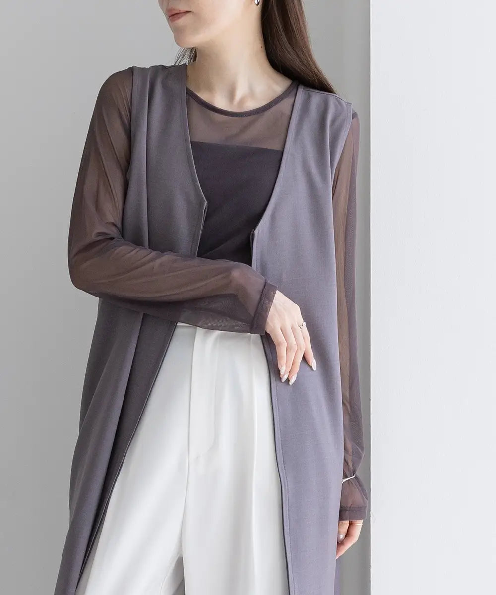 Nuance 2way Sheer Tops