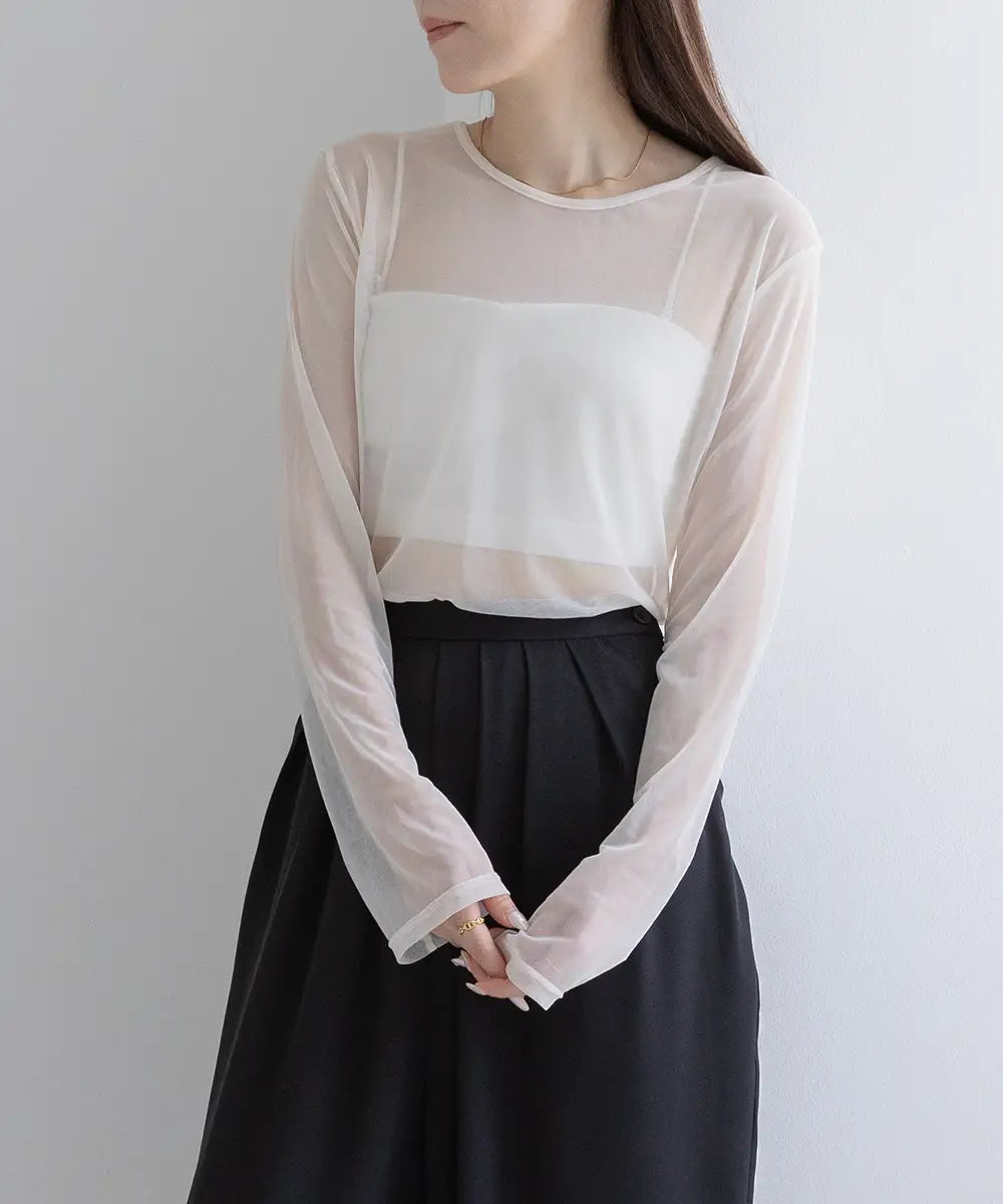 Nuance 2way Sheer Tops