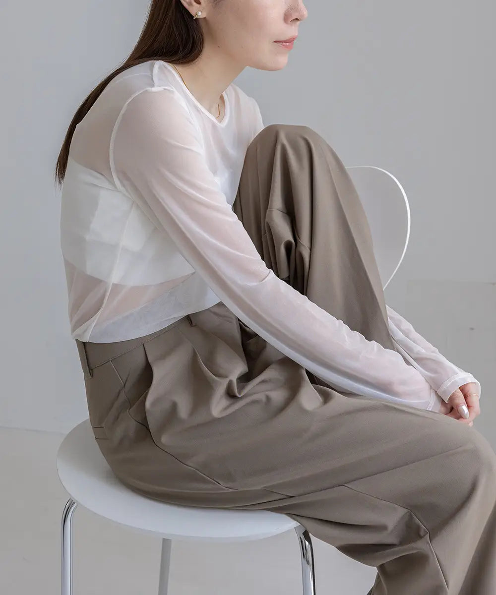 Nuance 2way Sheer Tops