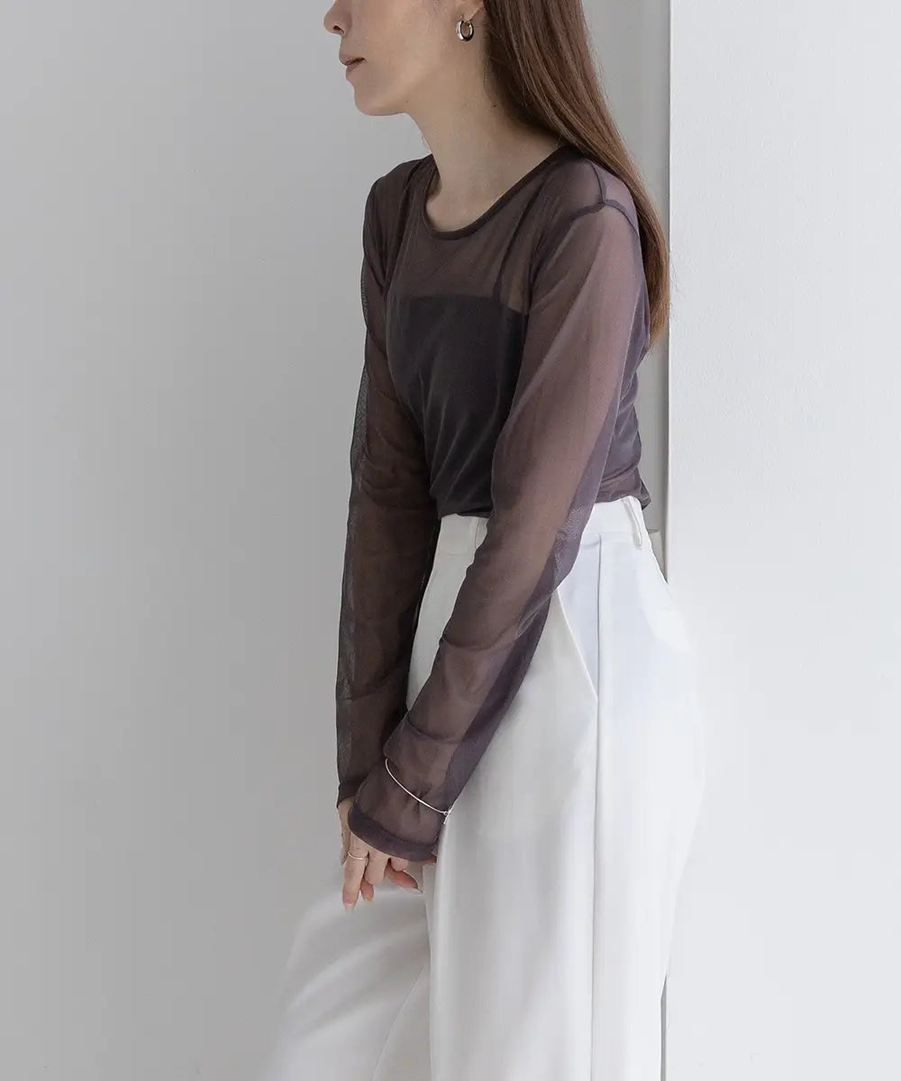 Nuance 2way Sheer Tops
