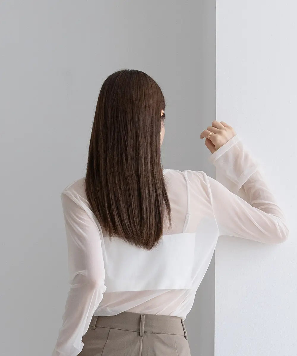 Nuance 2way Sheer Tops