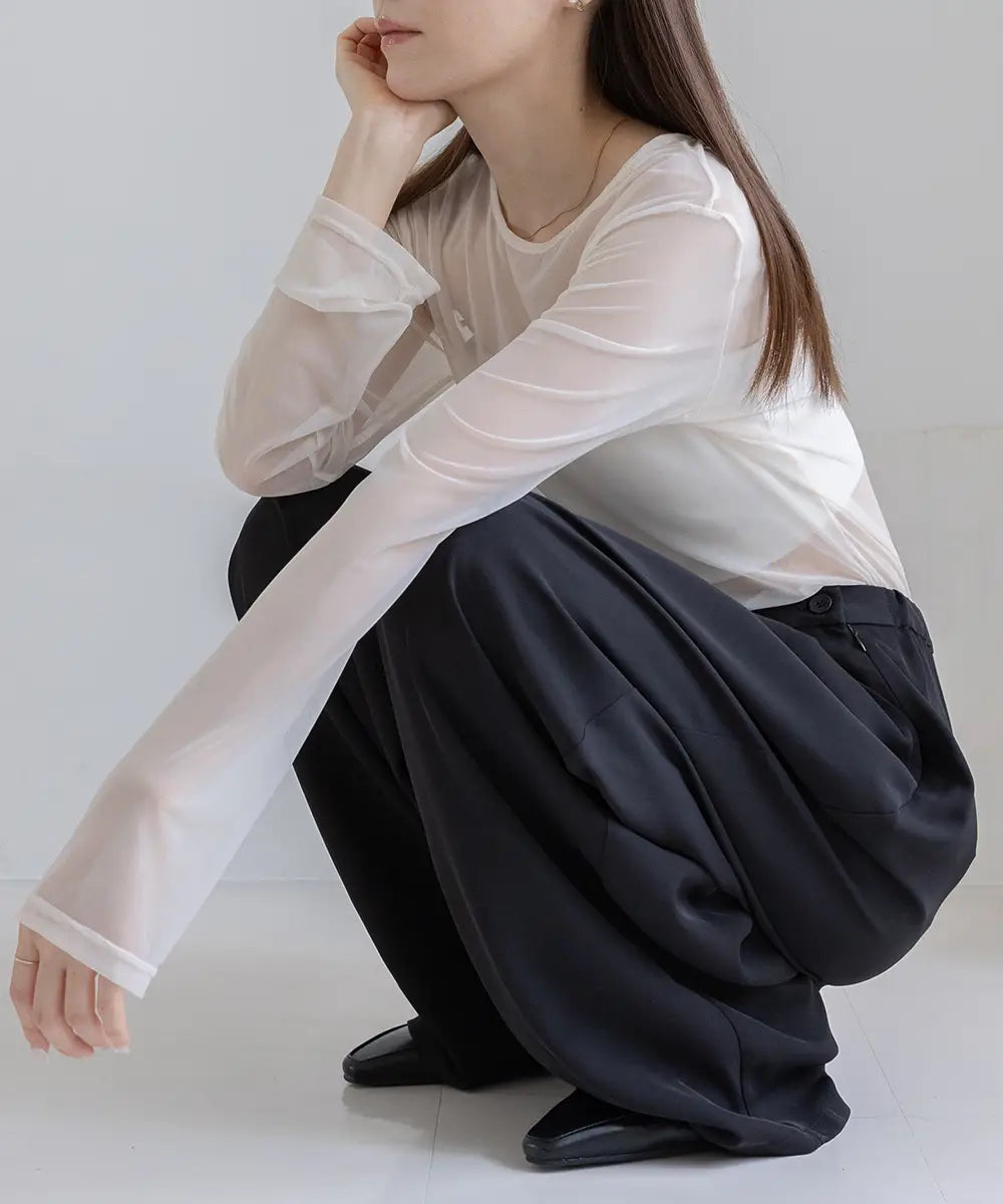 Nuance 2way Sheer Tops
