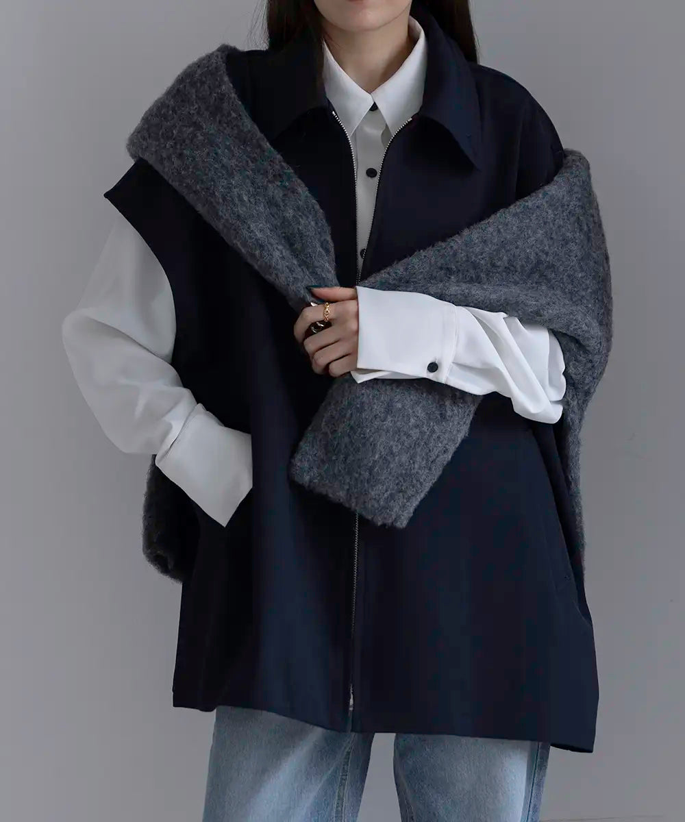 2way Collar Cape Vest
