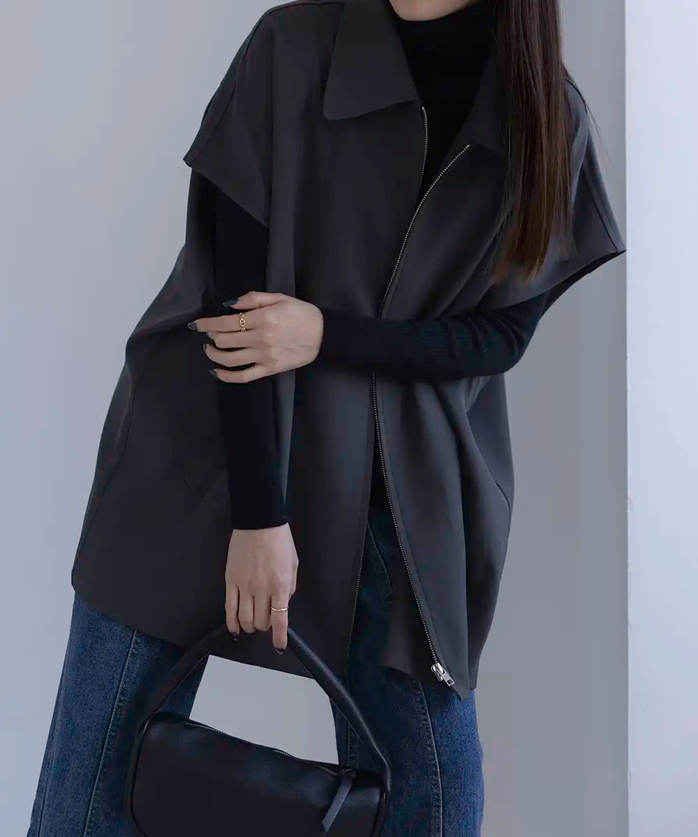 2way Collar Cape Vest