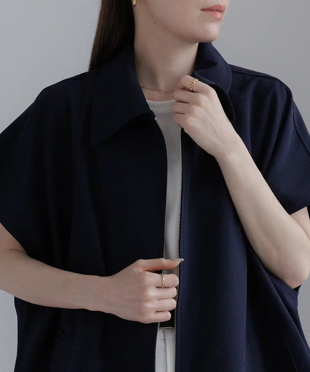 2way Collar Cape Vest