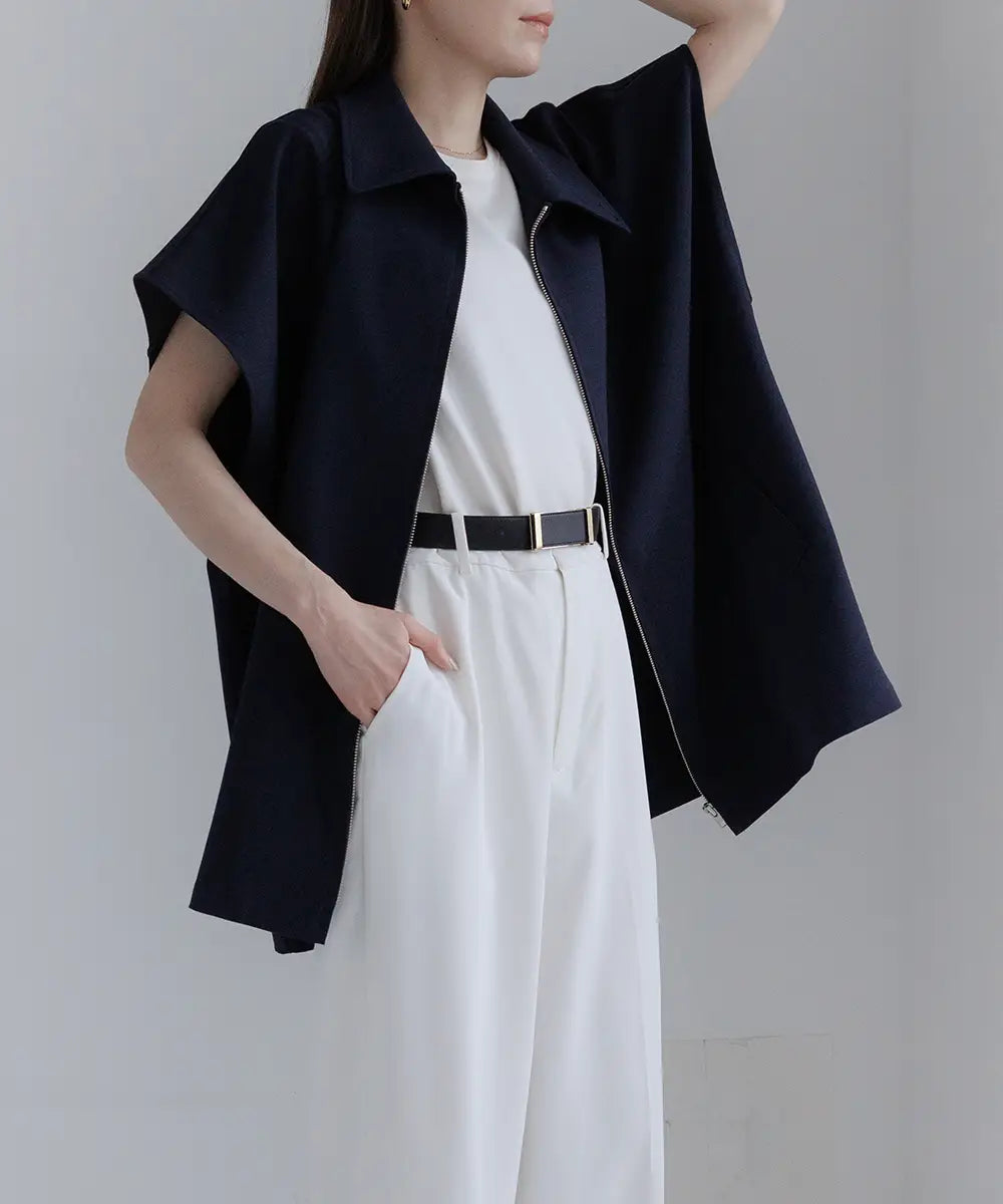 2way Collar Cape Vest