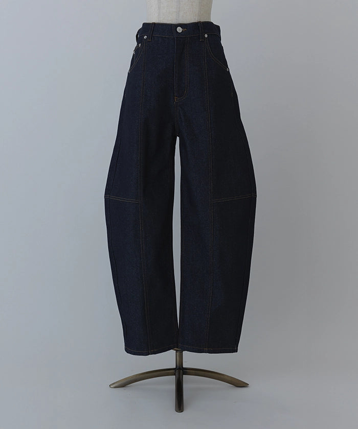 Denim Seam Curve Pants