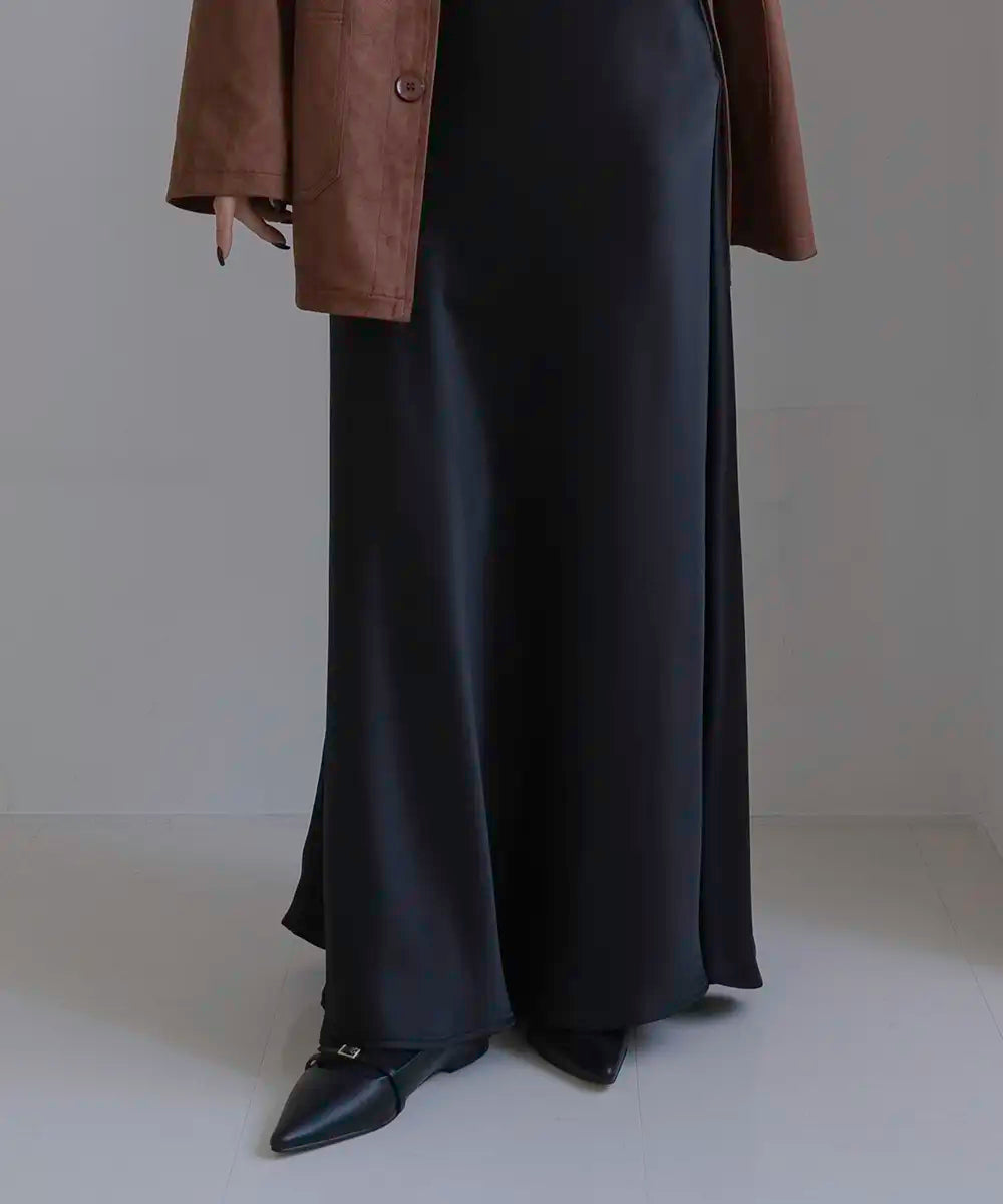 Satin Flare Skirt