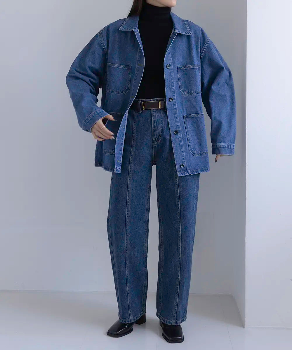 Denim Coverall Jacket