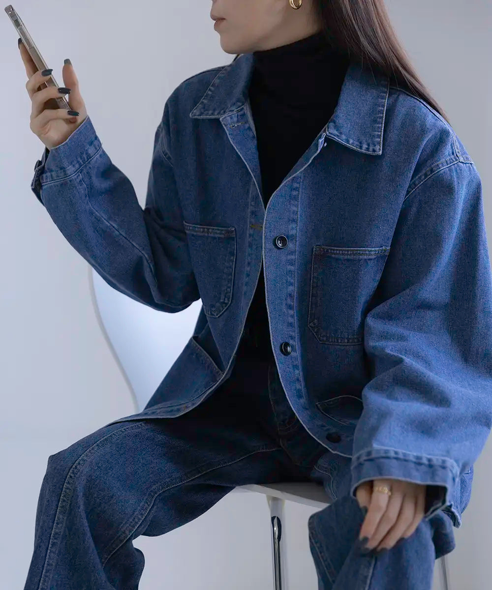 Denim Coverall Jacket