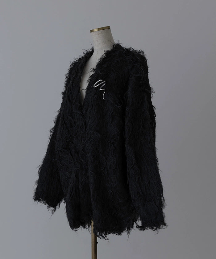 Brooch Pair Fluffy Cardigan