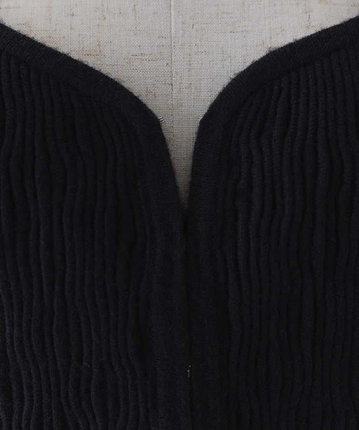 Wave Jacquard Bustier