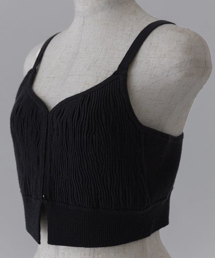 Wave Jacquard Bustier