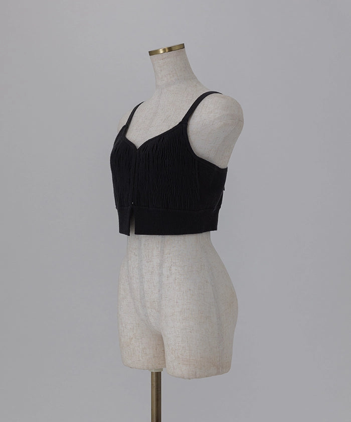 Wave Jacquard Bustier