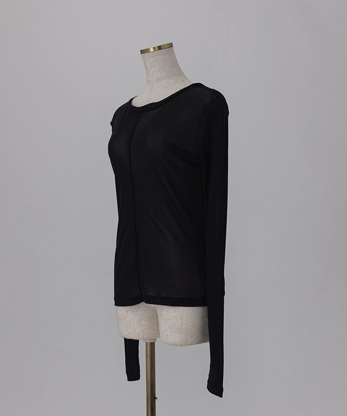 2way Crewneck SheerTops
