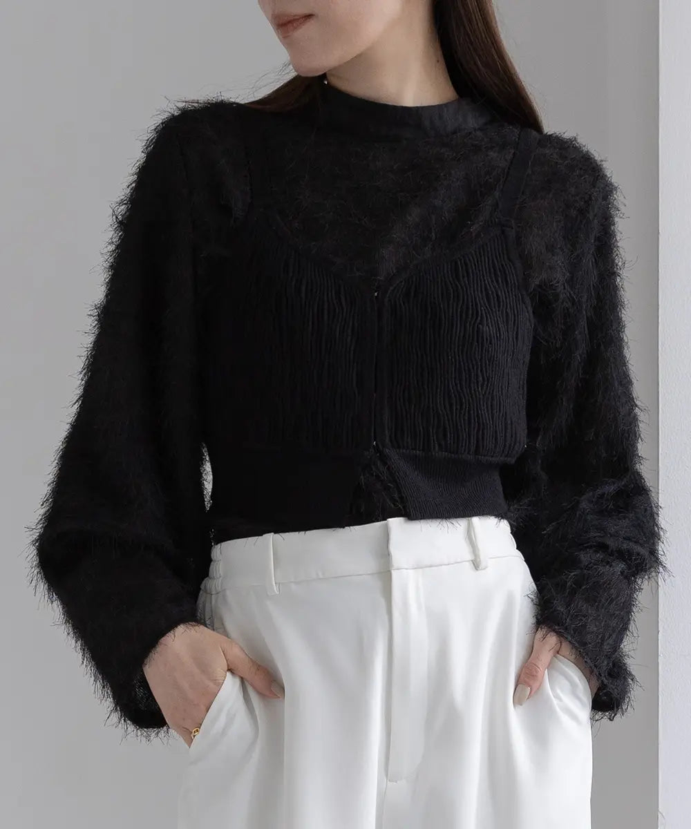 Wave Jacquard Bustier