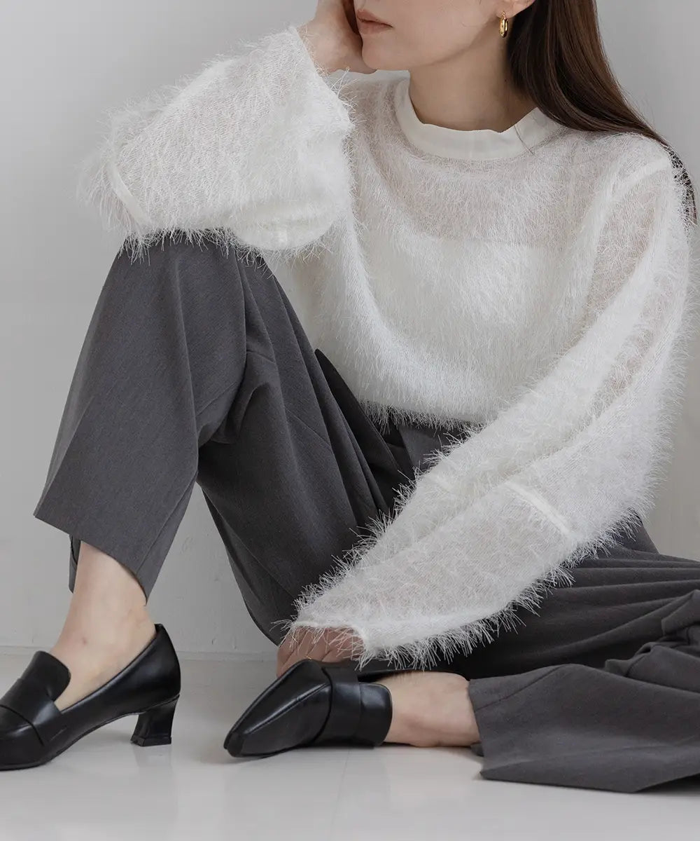 Feather Top Pullover