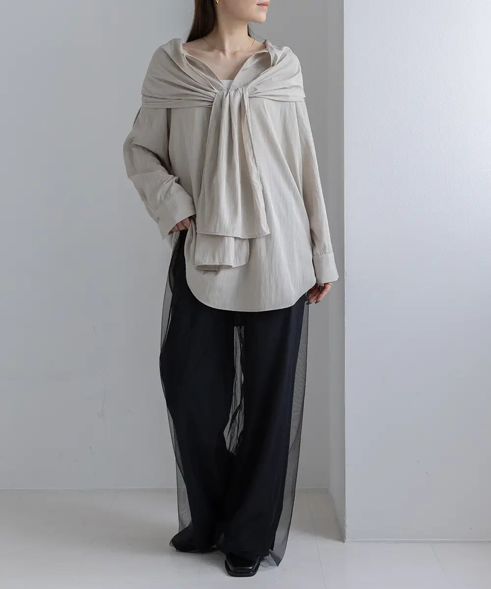 SailorCollarTie OffShoulder Blouse