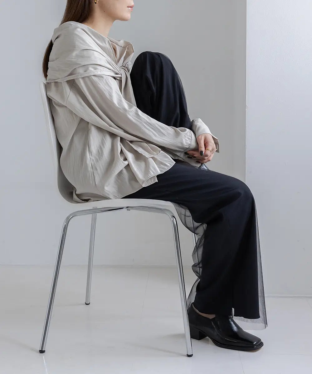 SailorCollarTie OffShoulder Blouse