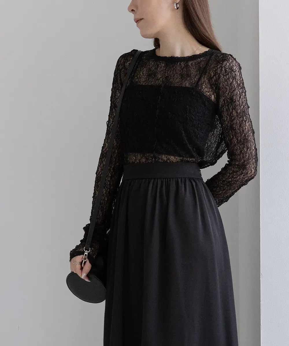 Flower Embroidered Sheer Tops