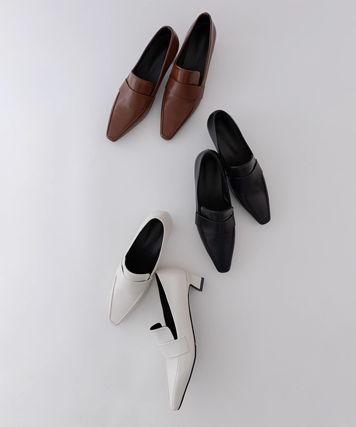 ポインテッドトゥヒールローファー（PointedToe Heel Loafer）