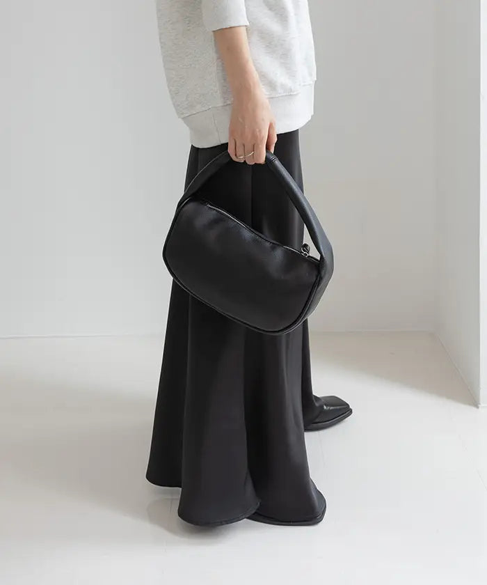 スカートSatin Flare Design Skirt - ロングスカート